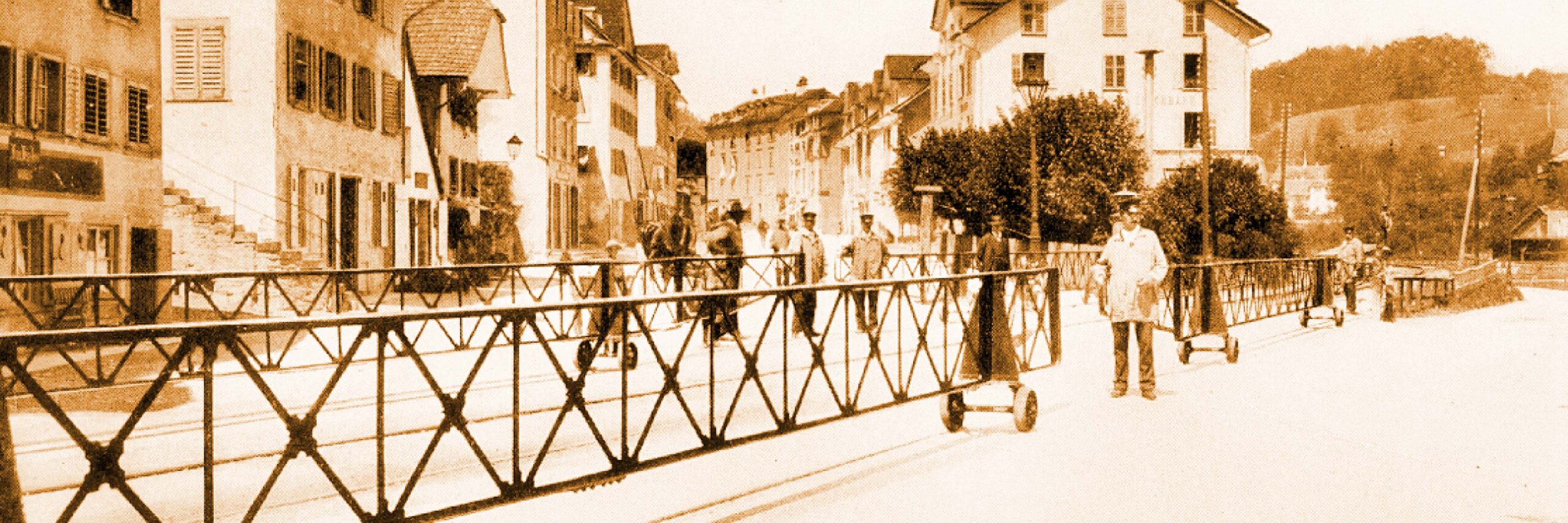 Die legendäre Rollbarriere an der Baselstrasse ist heute verschwunden.