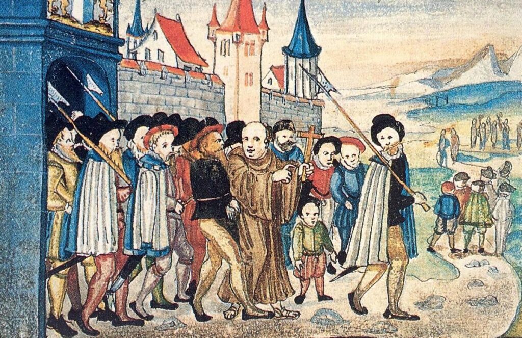 Vor 500 Jahren: Hottingers letzter Gang zur Sentimatte. (Bild: Gemeinfrei)